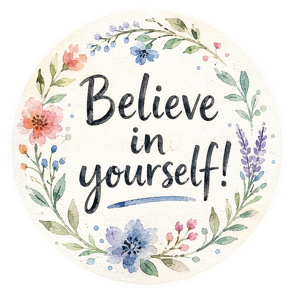 Believe in yourself Vinyl Sticker