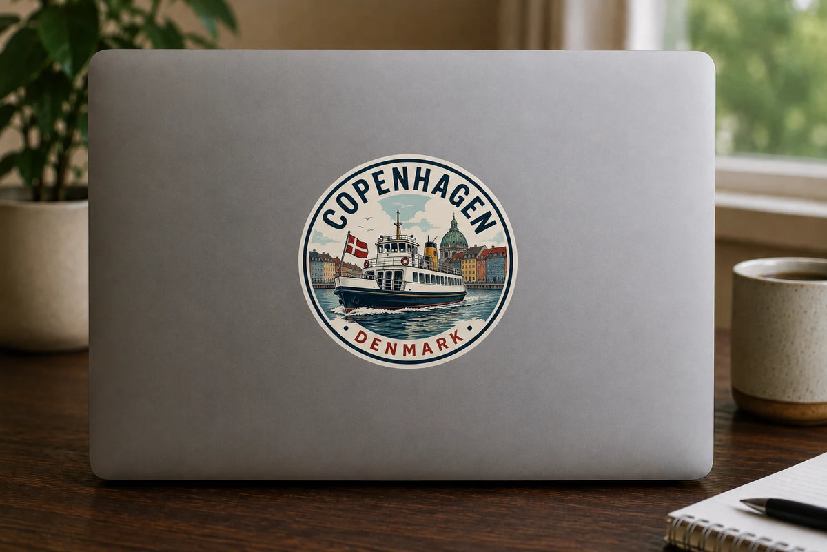 Denmark Copenhagen Vinyl Sticker