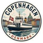 Denmark Copenhagen Vinyl Sticker