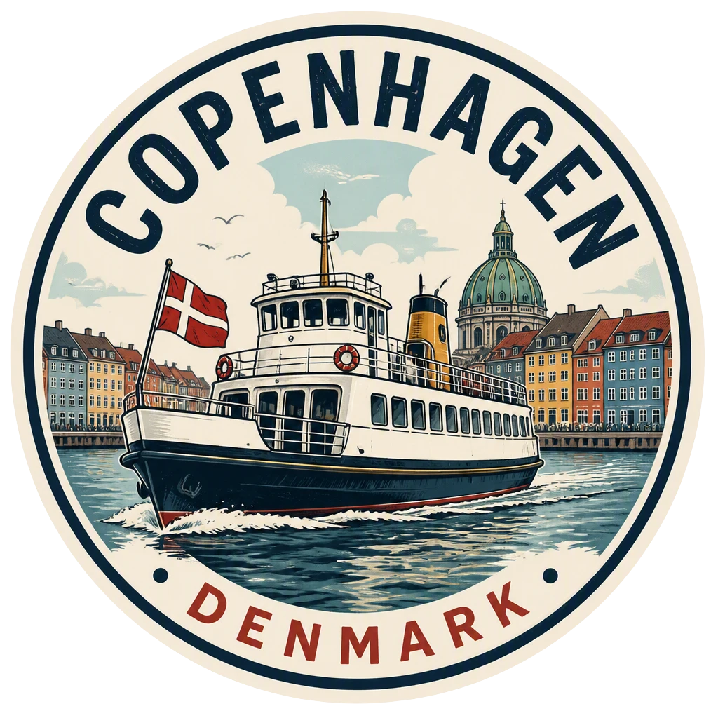 Denmark Copenhagen Vinyl Sticker