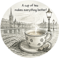 Cup of Tea Vinyl Sticker
