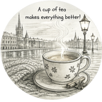 Cup of Tea Vinyl Sticker