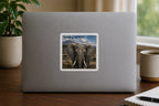 Elephant Stamp Vinyl Sticker