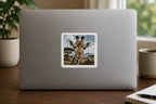 Giraffe Stamp Vinyl Sticker