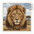 Lion Stamp Vinyl Sticker