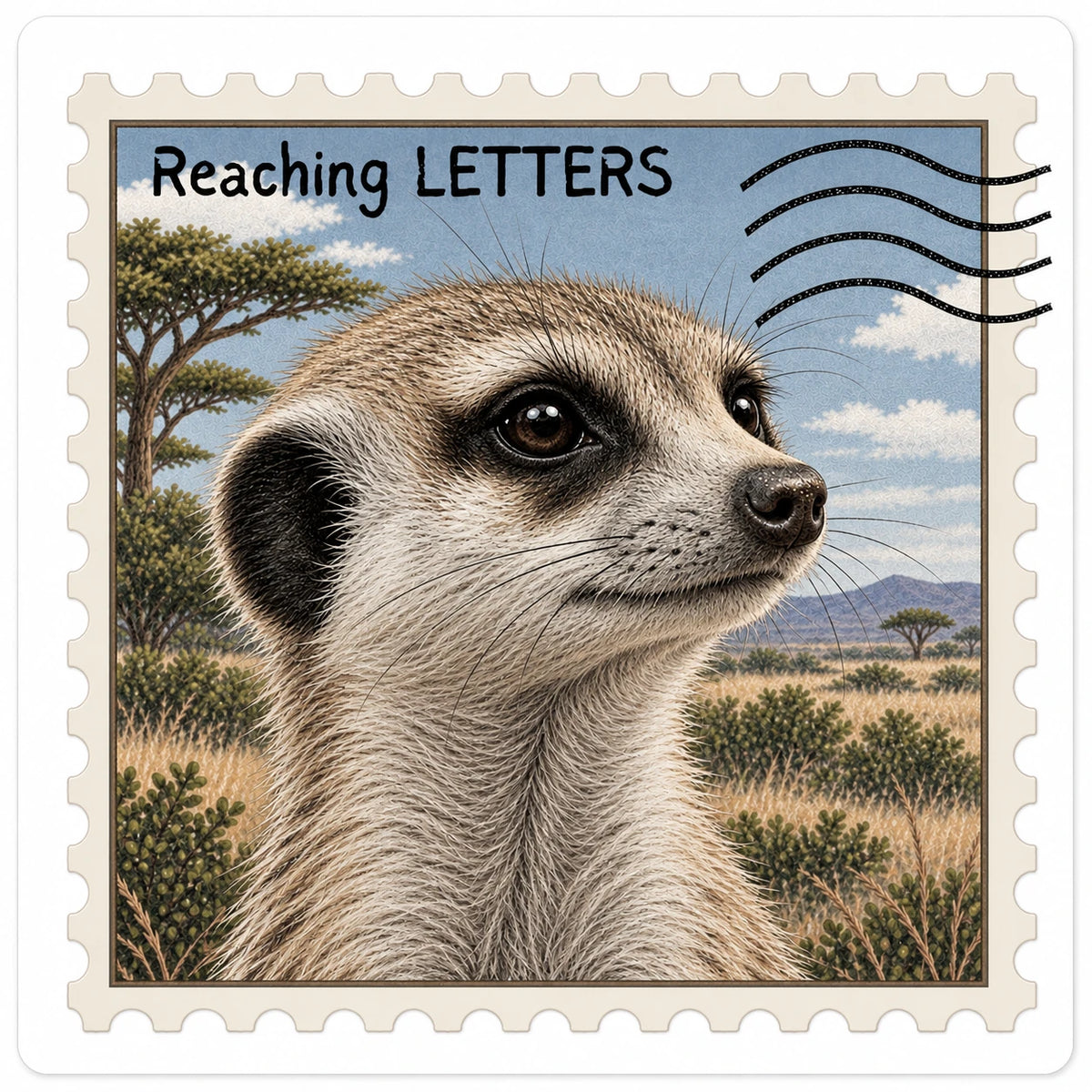 Meerkat Stamp Vinyl Sticker