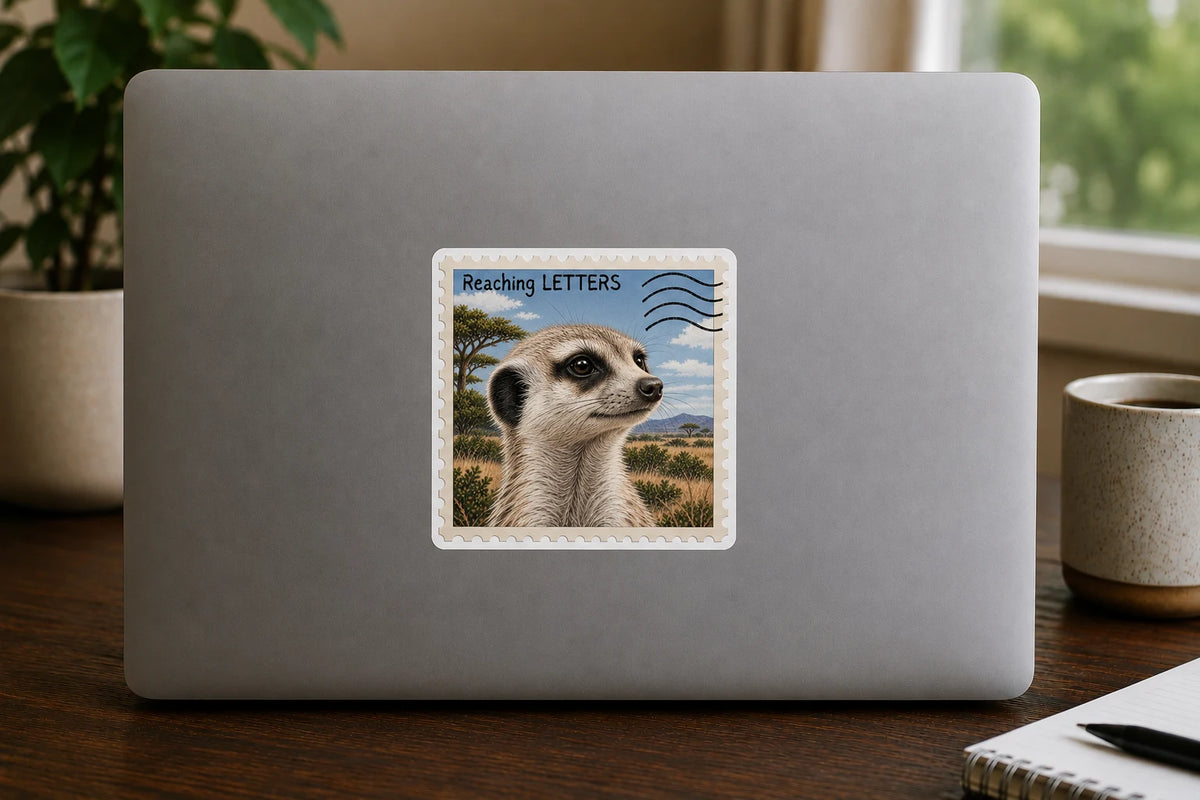 Meerkat Stamp Vinyl Sticker